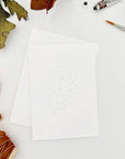 Fall leaves paintable watercolor notecard set