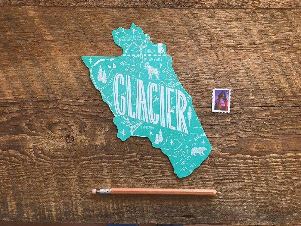 Glacier National Park Postcard