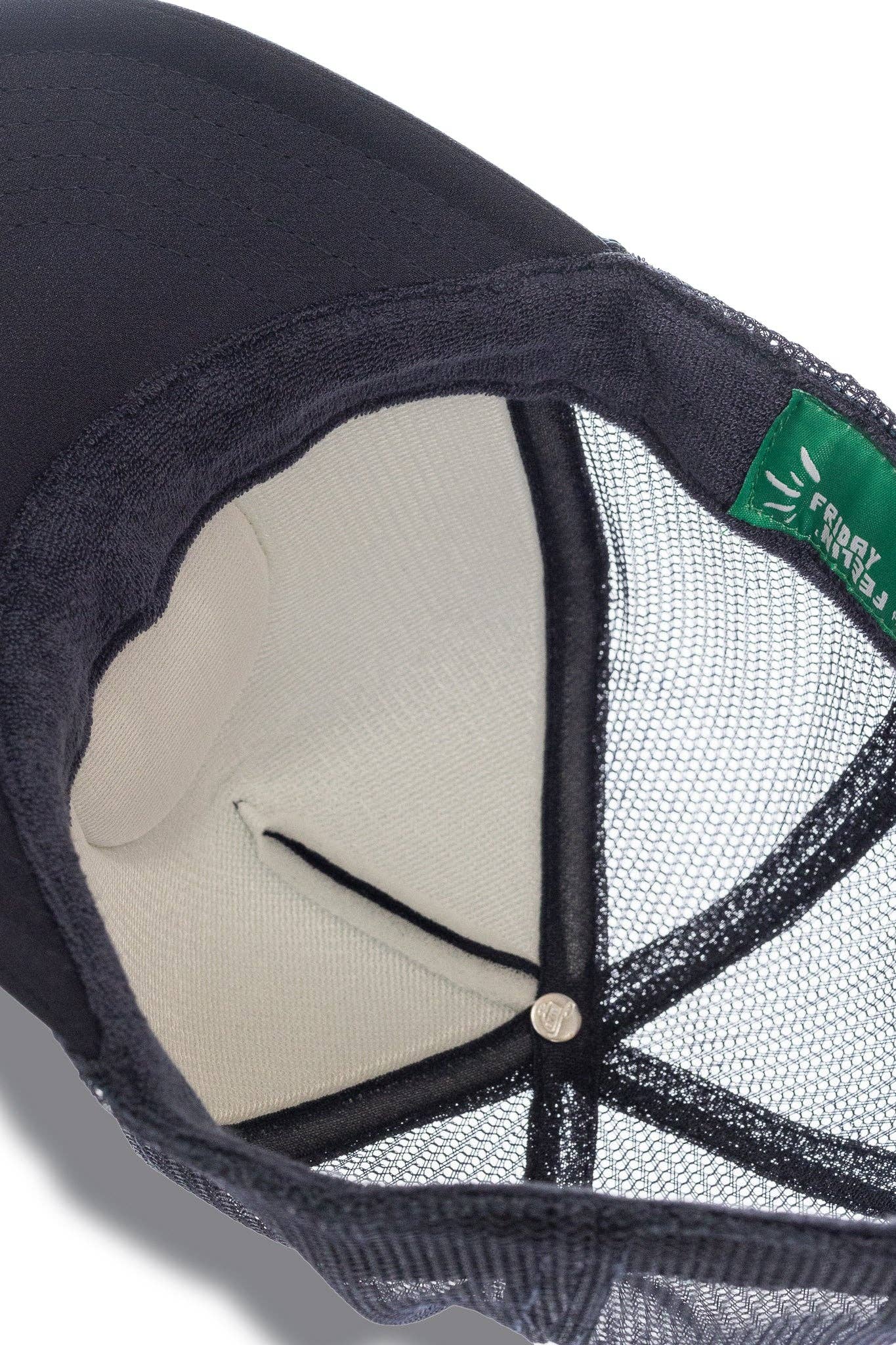 C'est La Vie Trucker Hat in Navy