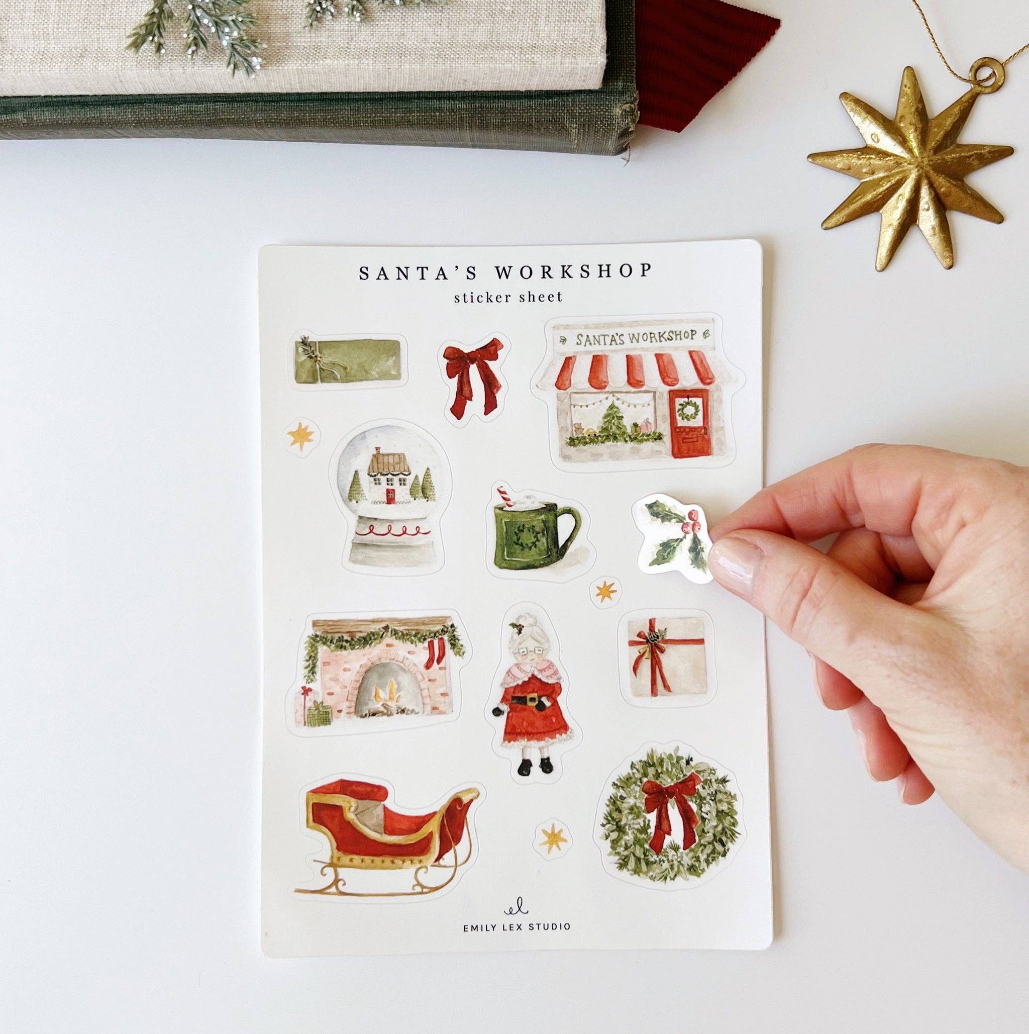 Santa&#39;s Workshop Sticker Sheets