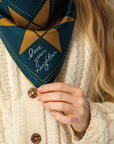 Silk Scarf - “Love Your Neighbor” - Square Neck & Hair Scarf