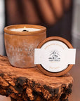 12 oz Plant Pot Scented Candle, Terra cotta pot, Seed Label