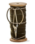 Green Velvet Ribbon With Scissor Spool 25mm/5yd -