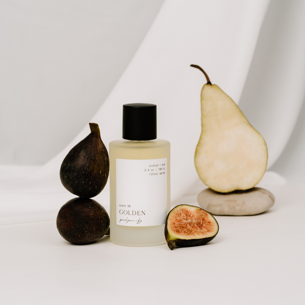 Spiced Pear + Fig all-natural room + linen spray |  GOLDEN