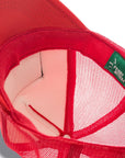 Electric Rainbow Trucker Hat Red