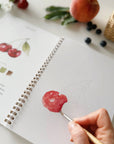 Fruit watercolor workbook