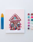 Gingerbread Home by Nysha Lilly Holiday Paint by Numbers Framed Mini