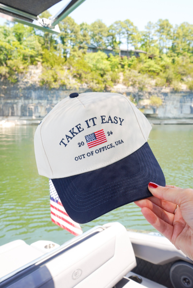 Take it Easy Vintage Trucker Hat