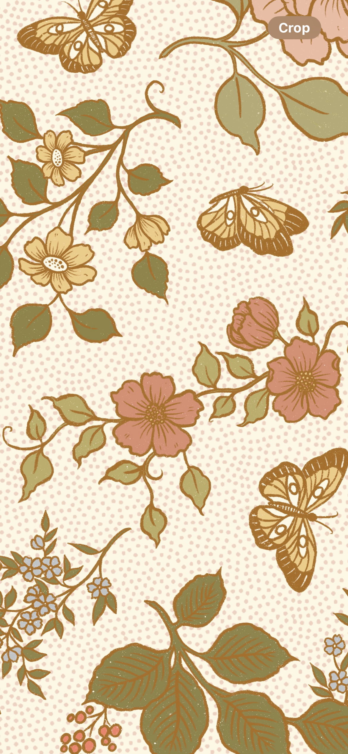 100% Silk Bandana Scarf - Enchanted Butterfly Floral